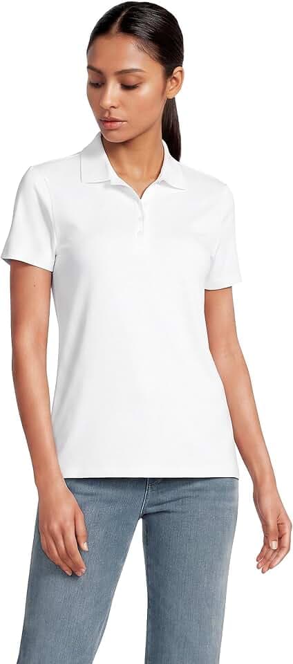 Lands' End Women's American-Grown Supima Cotton Polo Shirt