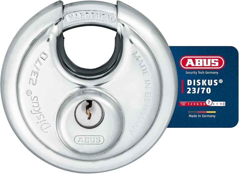 ABUS Diskus Vorhängeschloss 23/70 - Sicherheitslevel 7, wetterfest
