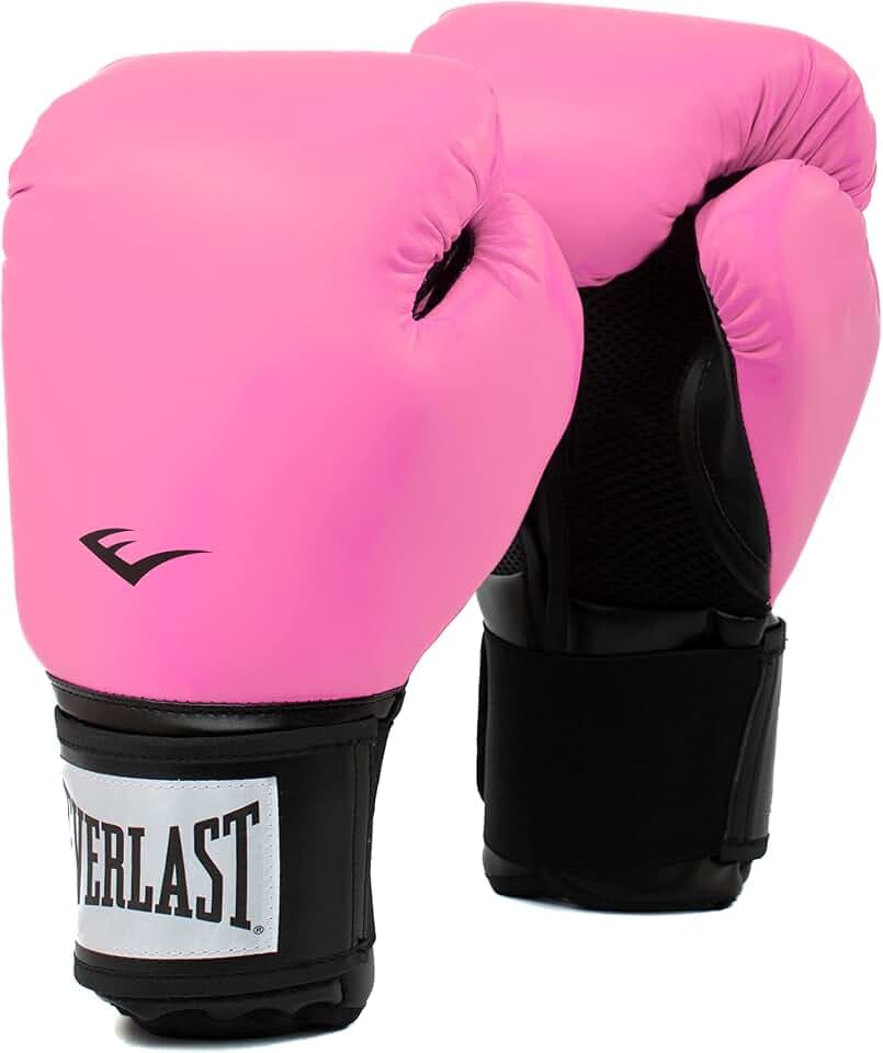 Everlast Prostyle 2 8oz Boxhandschuhe, Schwarz, für Sandsäcke, Pratzenarbeit & Fitness, Klettverschluss, Griffband