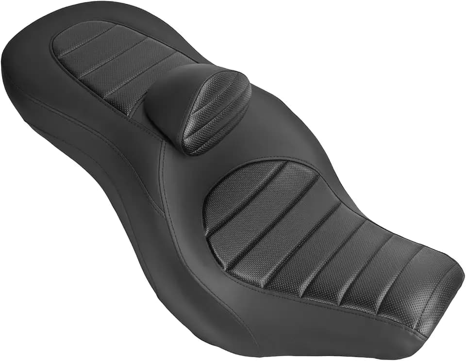 Two-Up Seat w/Backrest Fit for Harley Softail Sport Glide Low Rider 2018-up