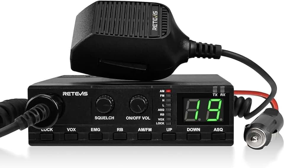 Retevis MB62 VOX CB Funkgerät, AM/FM CB Funk, Mini Funkgerät für Trucker