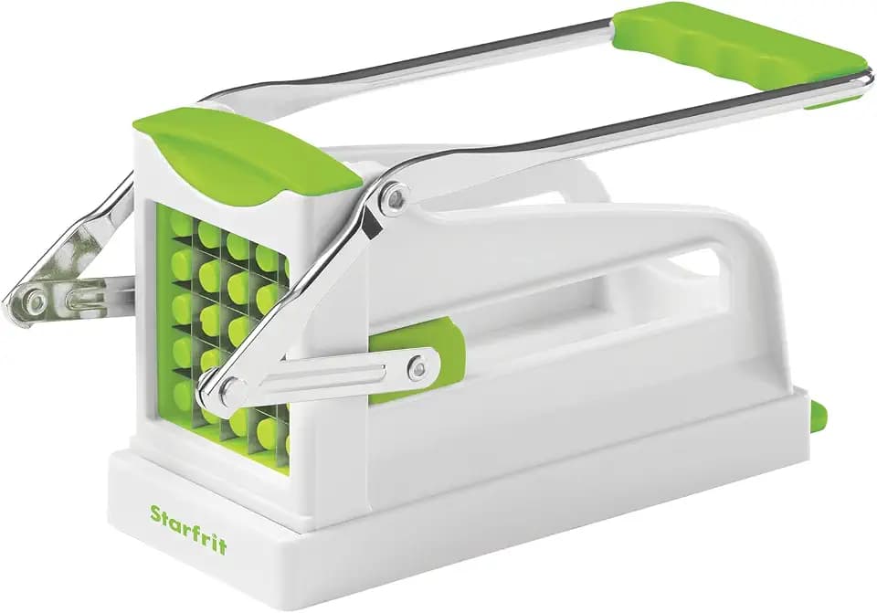 Starfrit Fry Cutter - Perfect Homemade French Fries, Stainless Steel Blades, Suction Base for Stability, Easy to Clean