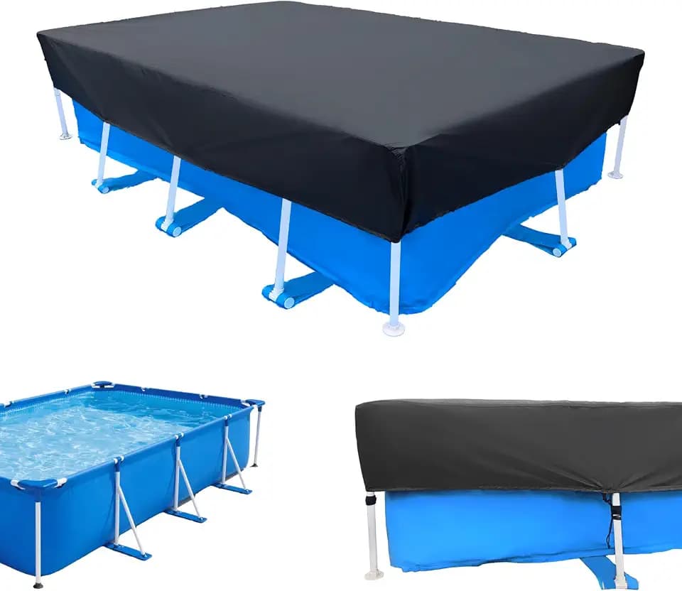 13x7 ft Rectangle Pool Cover 157 X 83 in Cover for Pool Drawstring Design