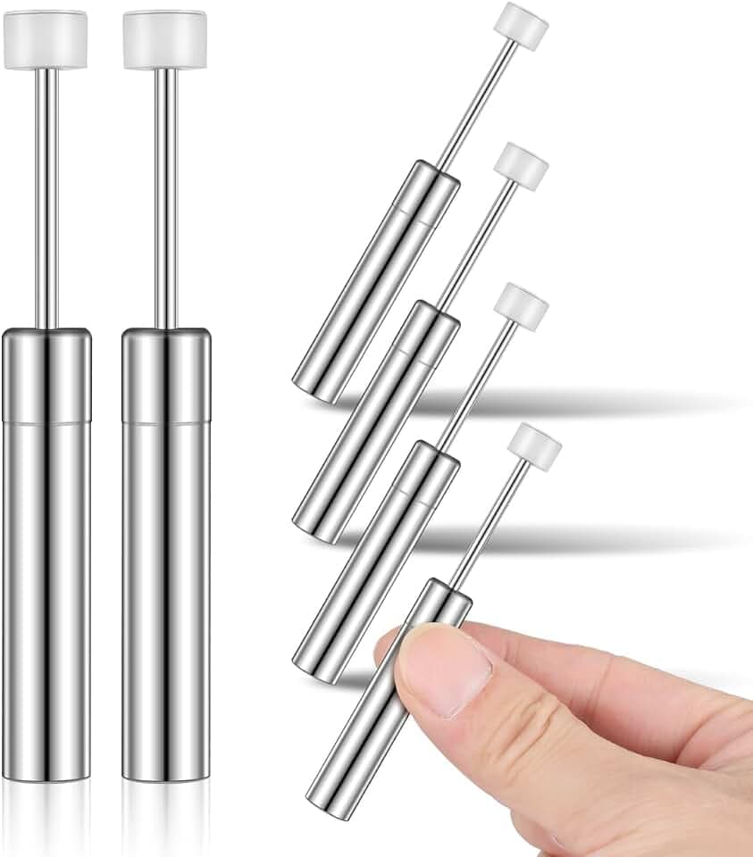 Unomor Soft Close Damper 55-59N Hydraulic Quiet-Close Mechanism for Trash can Lids 6-Pack Universal Lid Support Hinge for Smooth Silent Operation in Kitchen and Office