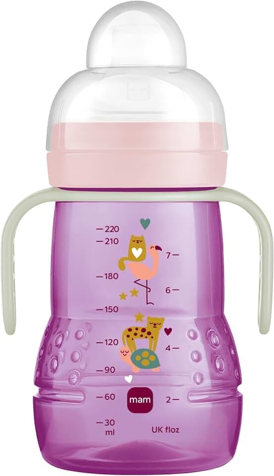 MAM Trainer+ Trinklernbecher 220 ml, tropffrei, 4+ Monate, Schildkröte