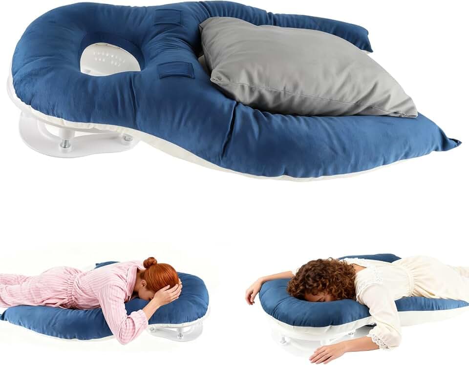 Face Down Pillow mit Kopfloch, Bauchschläferkissen für Augen OP Erholung