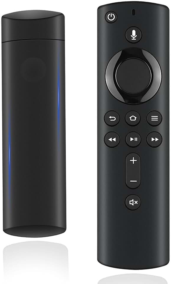 Sprachfernbedienungsersatz (2 Gen) Kompatibel mit Smart-TV-Stick (2nd Gen, 3rd Gen, 4K, 4K Max, Lite, HD), Smart-TV-Cube (2nd Gen, 3rd Gen), mit Lautstärkeretaste und Stromversorgungsschlüssel