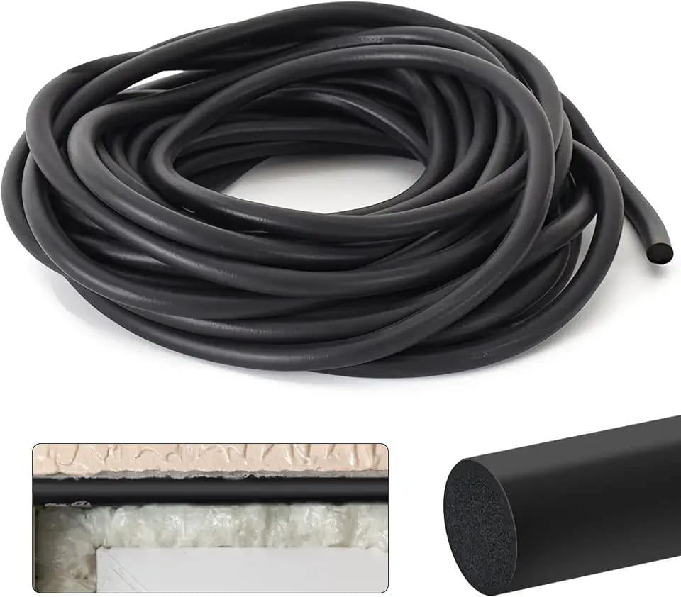 5 Meter Ø 10mm Fugen Dichtschnur, EPDM Runde Dichtung Schaum Rundschnur