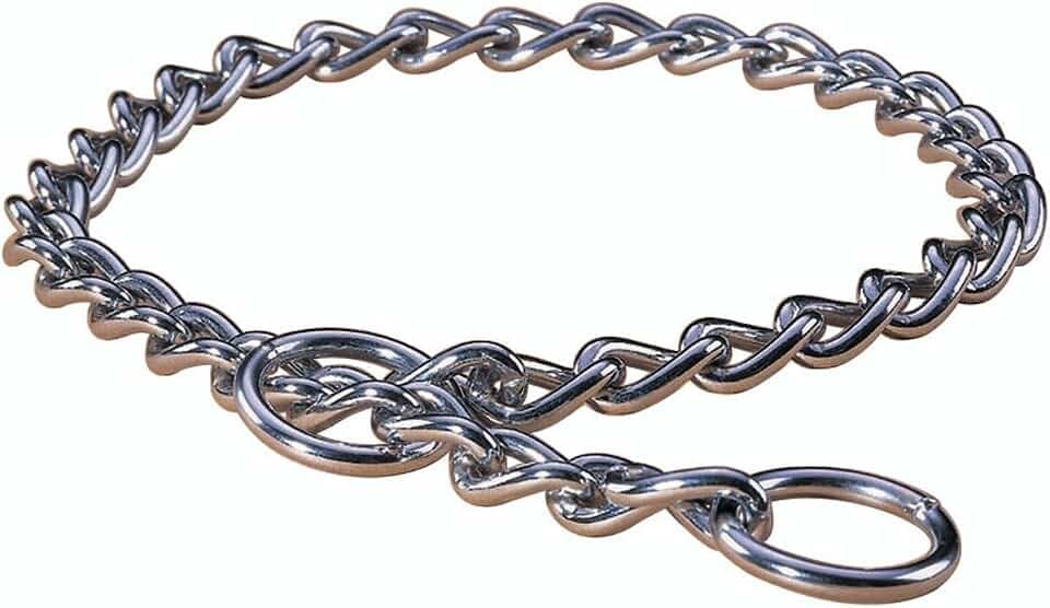 Hamilton Metal Slip Link Choke Chain Dog Collar, Extra Heavy 4.0mm x 30"