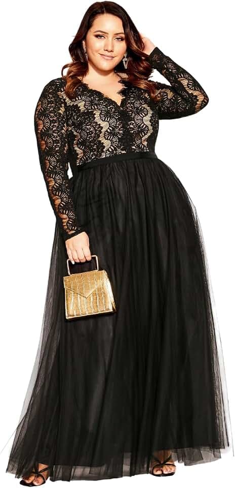 City Chic Women's Plus Size Maxi Dress - Rare Beauty