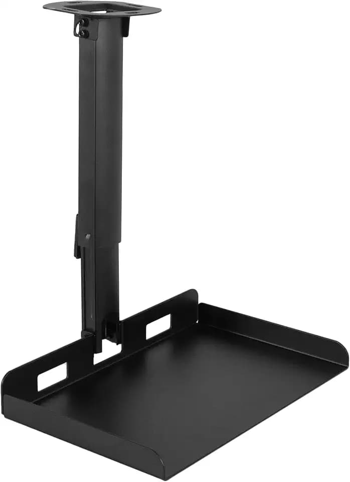 VIVO Black Extending 14 x 9 in Projector Tray Ceiling Mount, MOUNT-VP08B