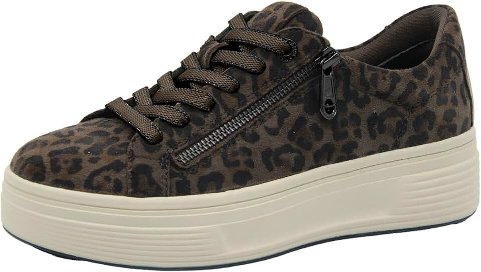 Tamaris Wide FIT Sneaker Materialmix Leder/Textil H-Weite