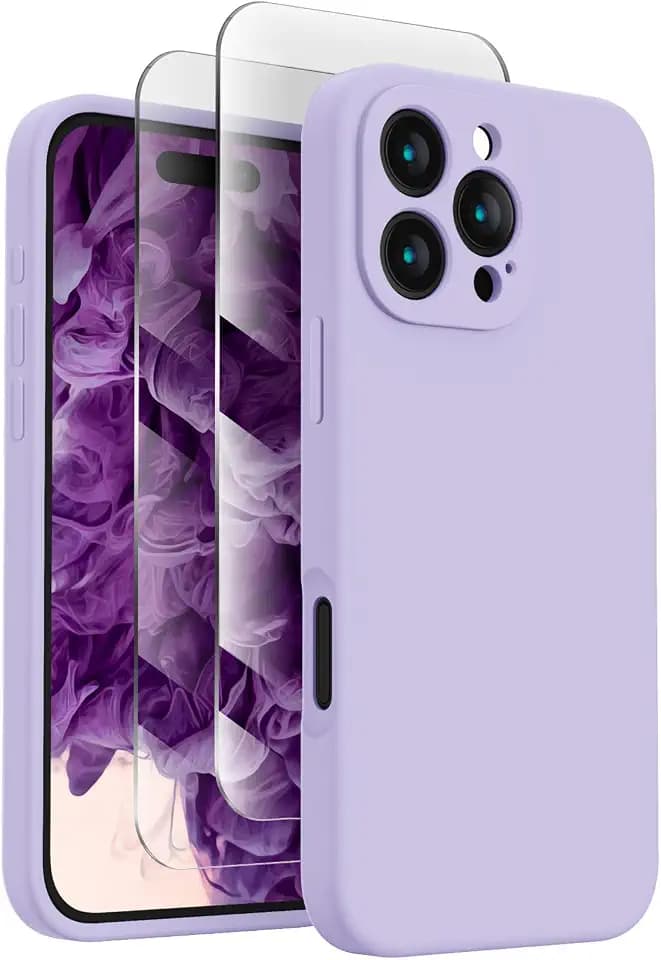 FireNova Designed for iPhone 16 Pro Case, 6.3", Clove Purple | Silicone Upgraded [Camera Protection] Phone Case, with Soft Anti-Scratch Microfiber Lining Inside