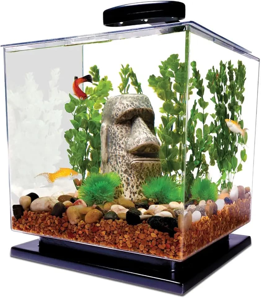 Tetra Cube Starter 3 Gallon Fish Tank Kit for Small Freshwater Fish