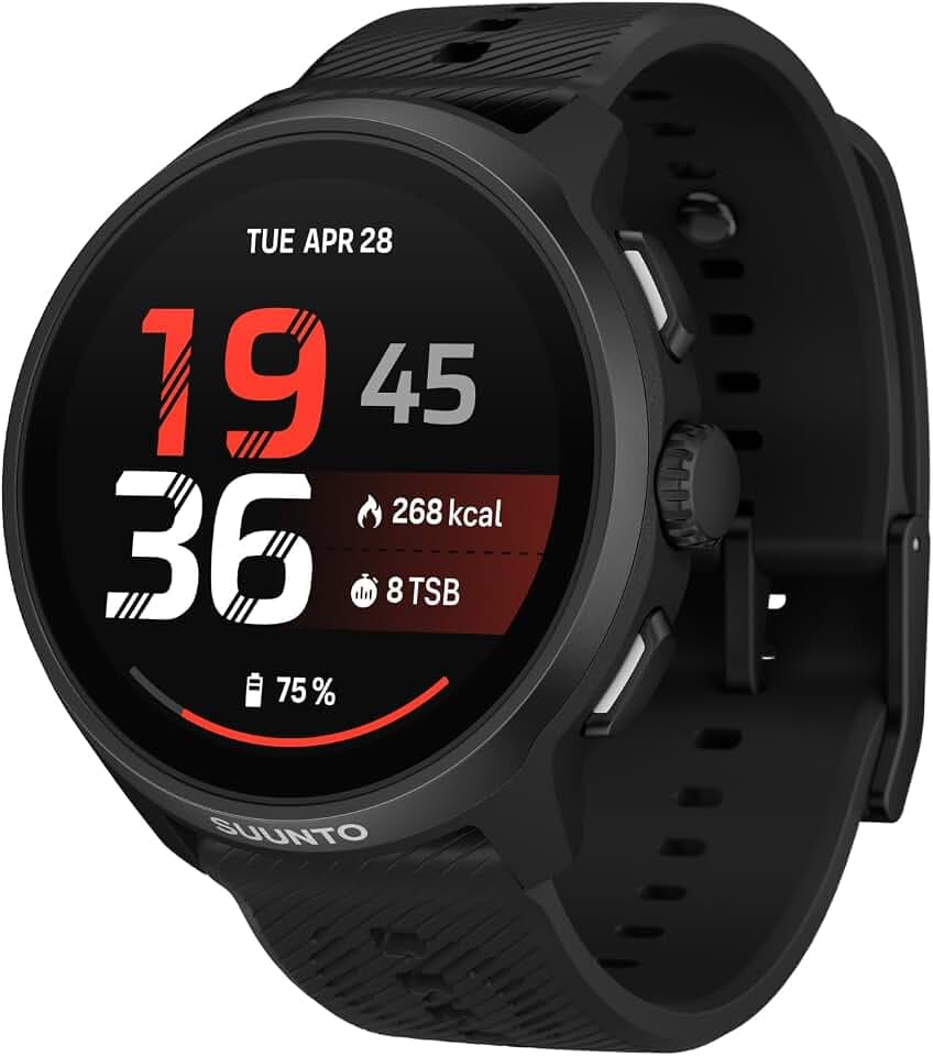 SUUNTO Run 2 GPS-Laufuhr, leichtes 1,32-Zoll-AMOLED-Display