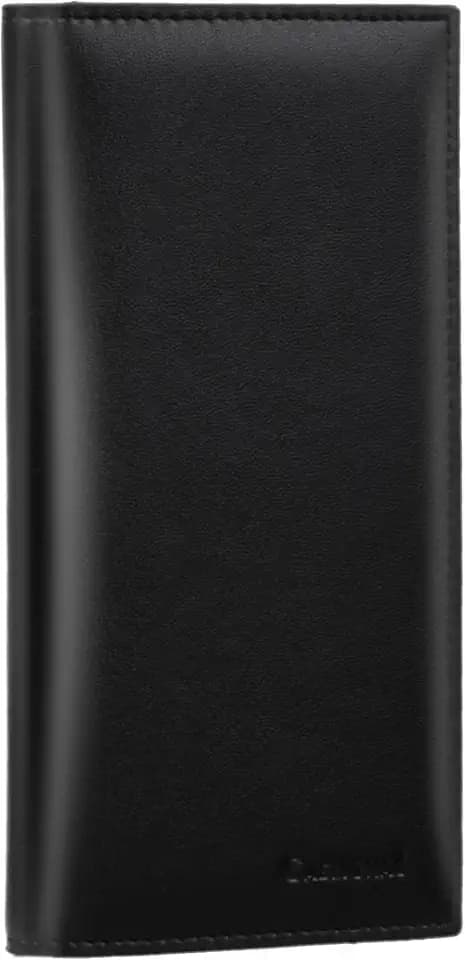 CASMONAL Checkbook Cover for Women & Men, PU Leather Wallet RFID Blocking