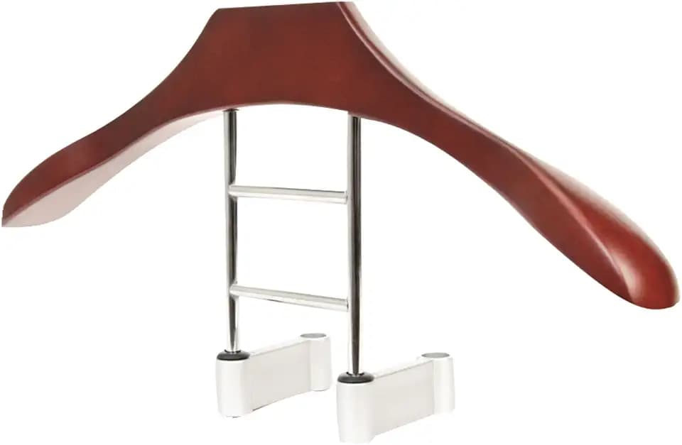 MAXSA 20022 Car Butler Premium Wood/Metal Coat Hanger, Use w/ Car Headrest