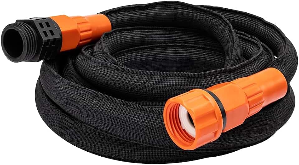 Black + Decker® 25 ft x 5/8 in, Expanding Garden Hose – Lightweight, Kink-Resistant, Quick Repair Couplings® BXMHBB22182