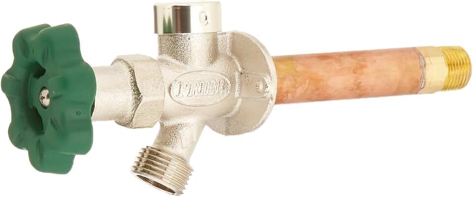 Prier P-164D04 Quarter-Turn Frost Free Anti-Siphon Outdoor Hydrant, 4-Inch
