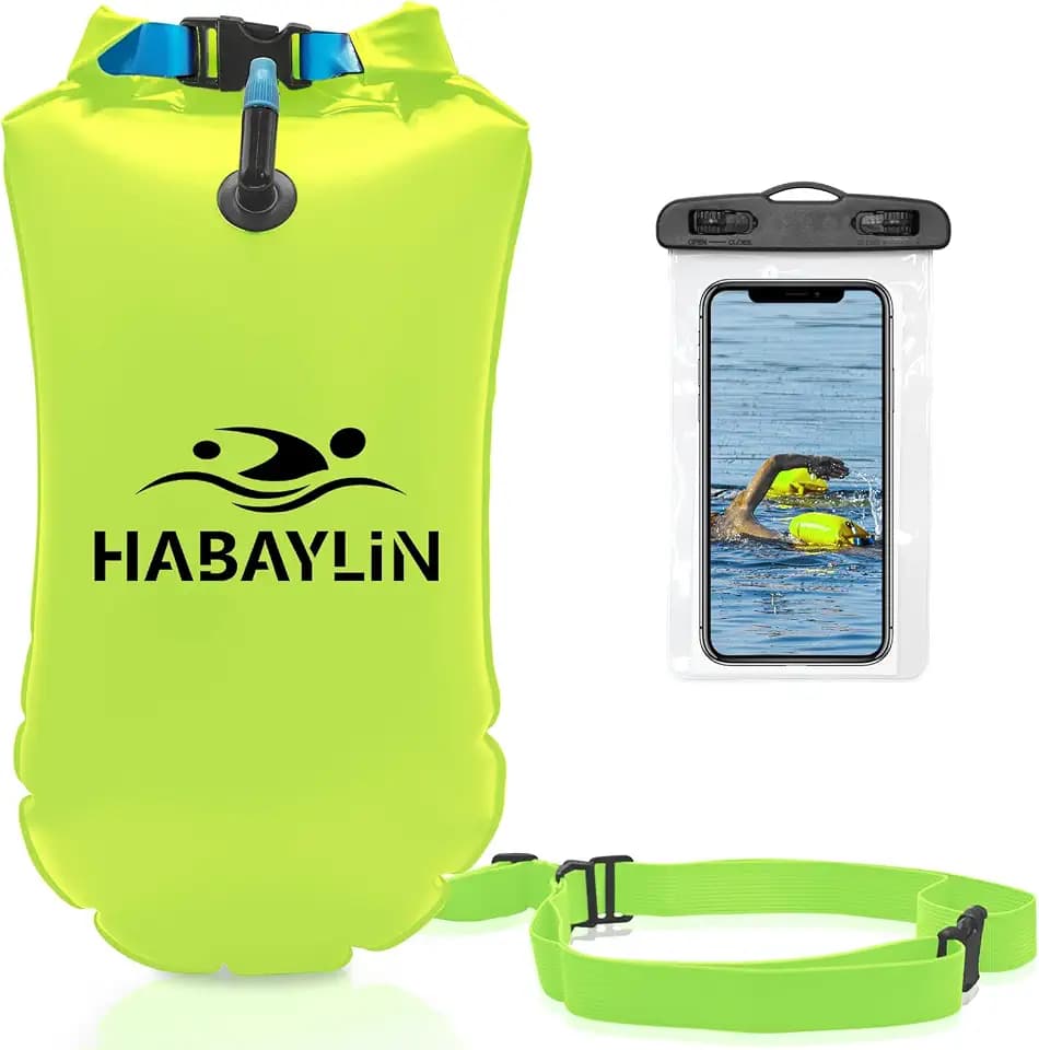 Schwimmboje - 20L Gelb, Boje Schwimmen für Erwachsene