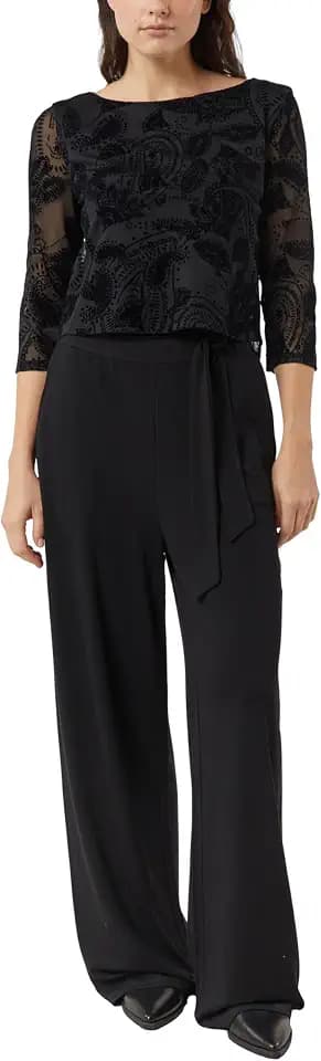 COMMA Jersey-Jumpsuit im Fabric Mix
