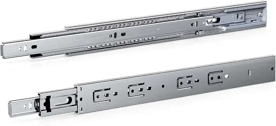 Schubladenschienen Vollauszug 400 mm 45 kg Soft-Close, 1 Paar