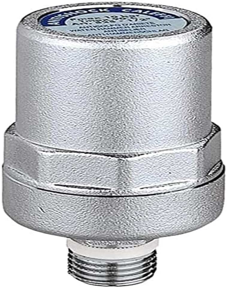 Caleffi 525040 ANTISHOCK Wasserschlagdämpfer 1/2 Zoll Messing-Gehäuse Verchromt