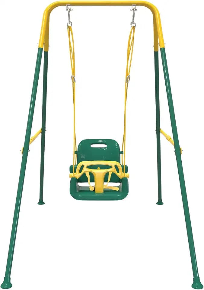 Multifunctional Toddler Swing, Foldable Baby Swing Outdoor & Indoor Use