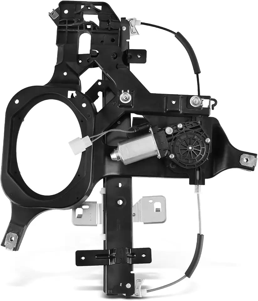 A-Premium Rear Passenger Side Power Window Regulator with Motor (2-Pin)