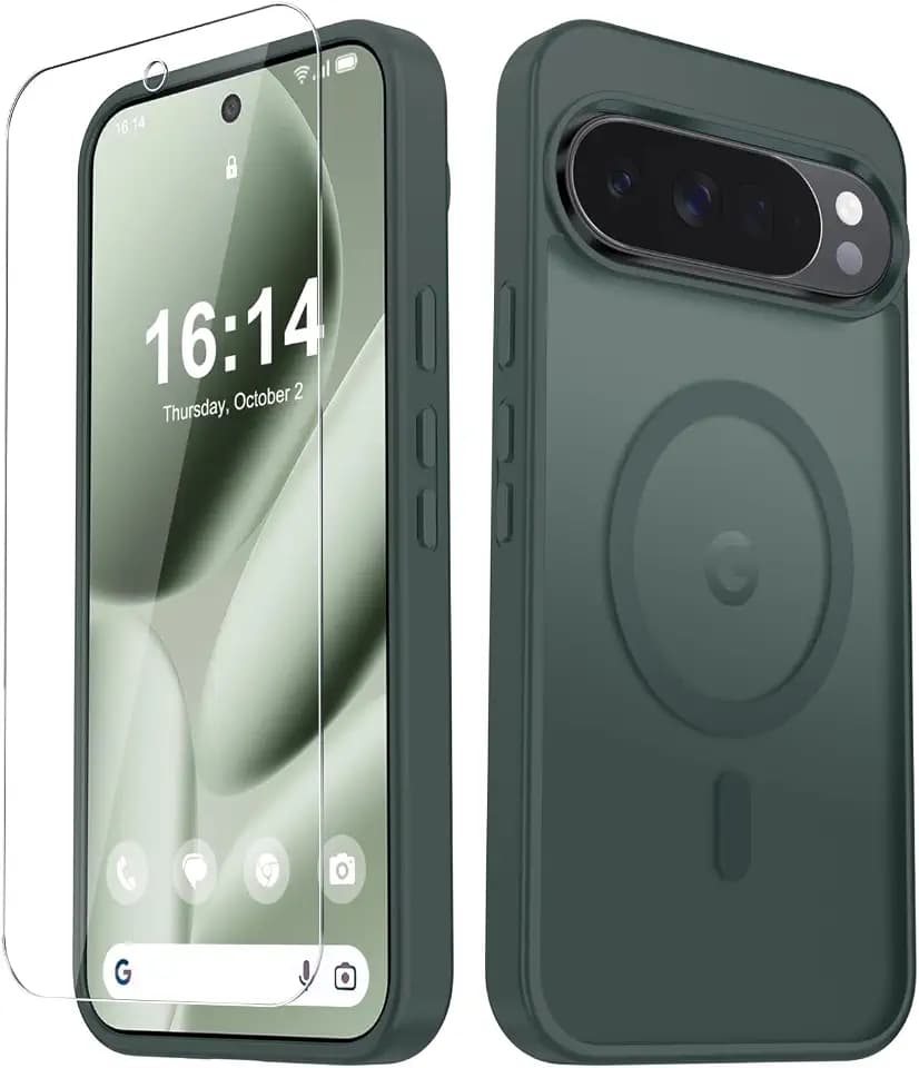 for Google Pixel 10 Case/Pixel 10 Pro Case, Magnetic Cover, Gray