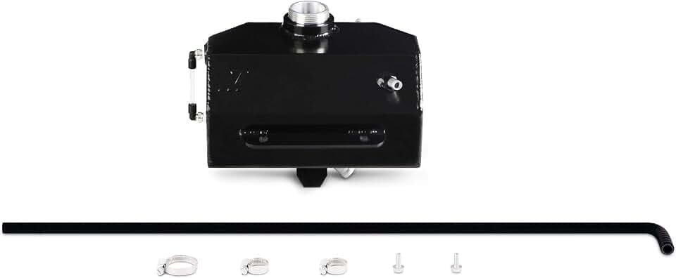 Mishimoto MMRT-MUS-15EBK Expansion Coolant Reservoir Tank, Compatible with Ford Mustang EcoBoost V6 & V8, 2015-2018, Black