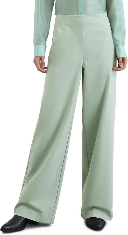 Marc O'Polo Damen Anzughose mit hohem Bund Wide Fit
