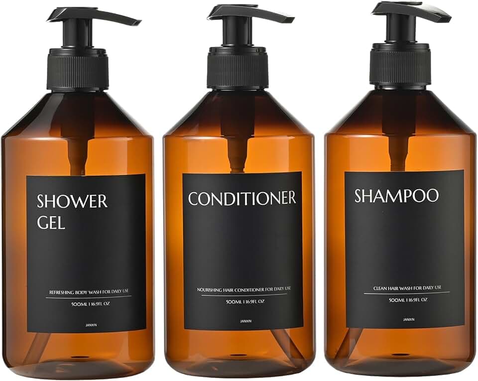 500 ml Shampoo Bottles for Filling, Seifenspender Kunststoff