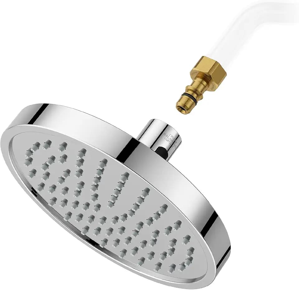 Pfister Universal Shower Head with QuickConnect Adapter, Single-Function, Round, 1.75 GPM, Polished Chrome Finish, 015WS2UT02QC"