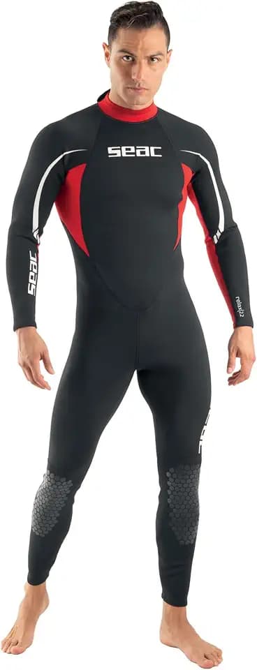 Seac Relax Long Man, 2.2 mm komfortabler, hochelastischer Neopren Nasstauchanzug Männer Damen zum Sporttauchen, Schnorcheln und Schwimmen
