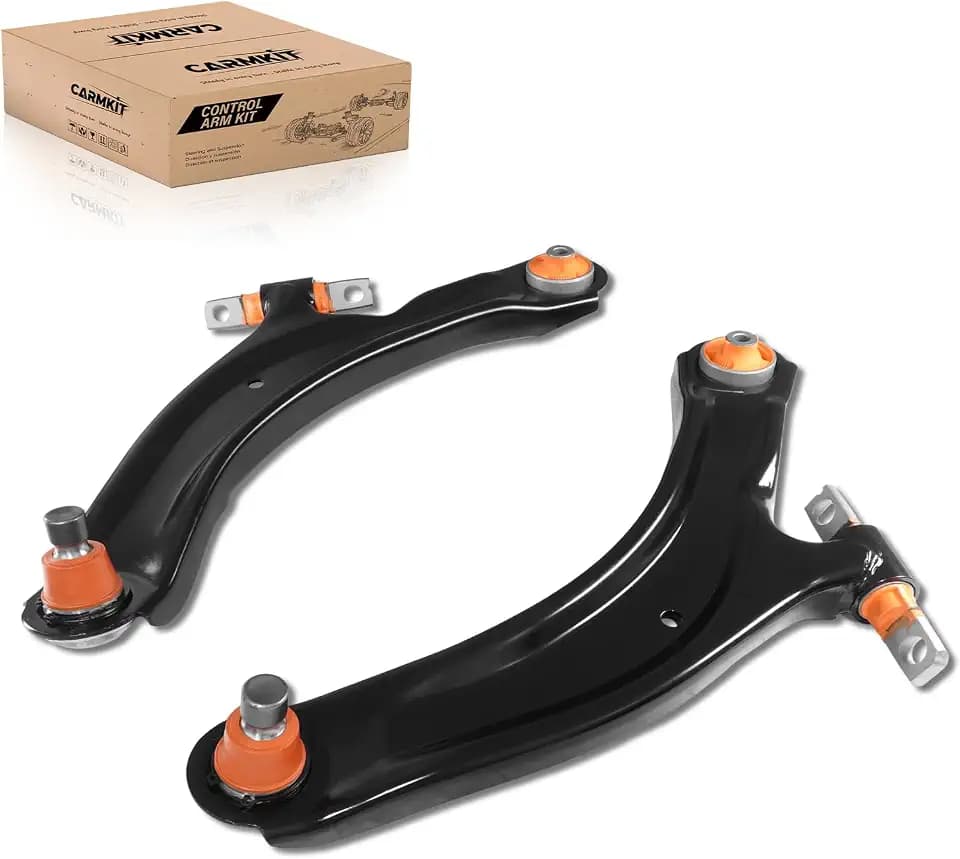 Front Lower Control Arm Suspension Kit with Orange Ball Joint Bushings Compatible with 2008-2013 Nissan Rogue 2014-2015 Rogue Select,2PCS CMS30194 CMS30195