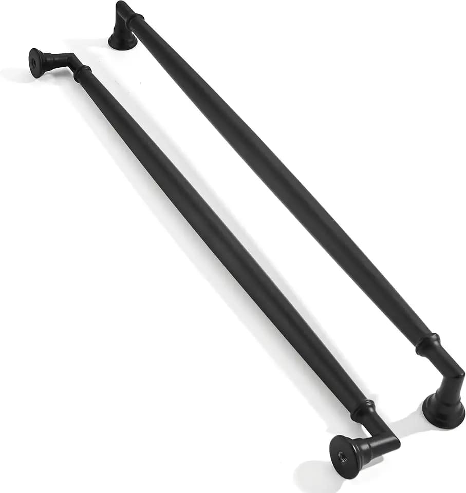 5 Pack 12 Inch Hole Center Matte Black Cabinet pulls Solid Heavy Duty Cabinet Pull Cabinet Handles Kitchen Cabinet Hardware Vanity Handles Bathroom Cabinet pulls