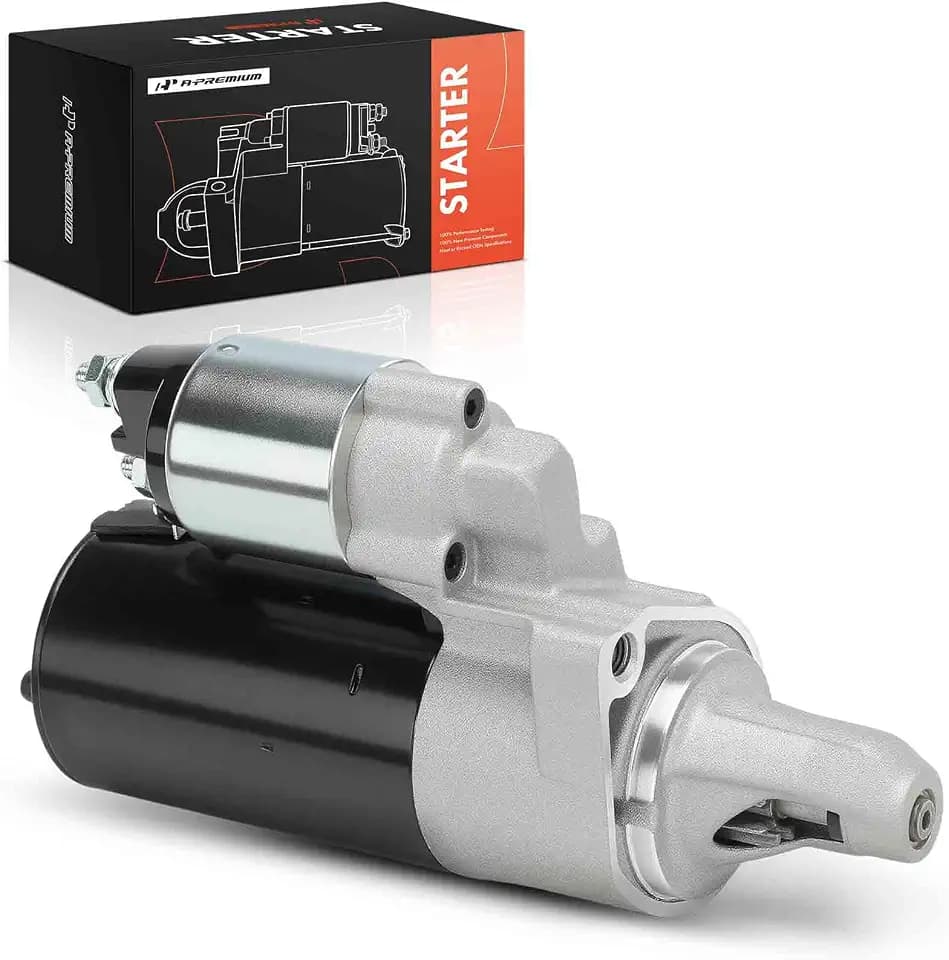 A-Premium Starter Motor, 12V 1.4KW 10 Teeth Clockwise