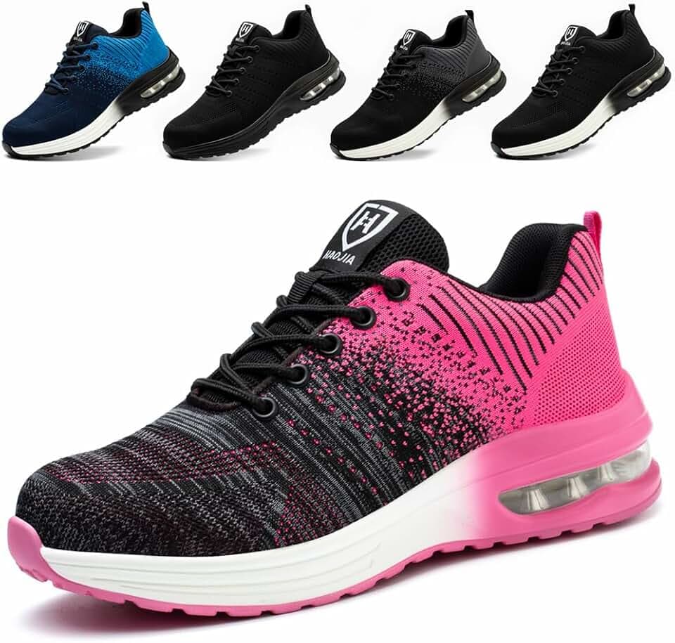 Arbeitsschuhe Herren Leicht Sicherheitsschuhe Damen Atmungsaktive Stahlkappenschuhe Sportlich Schutzschuhe