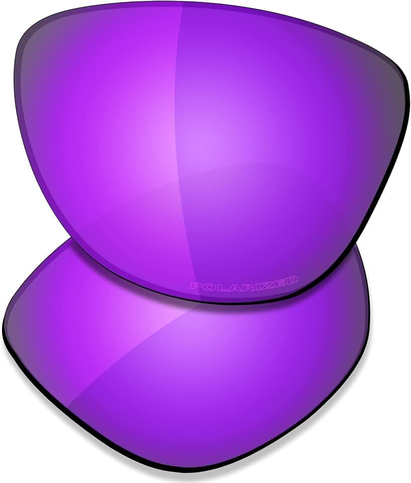 SAUCER Premium Replacement Lenses for Oakley Frogskins Mix OO9428 | Frogskins Mix Low Bridge Fit OO9428F Sunglasses High Defense - Violet Purple Polarized
