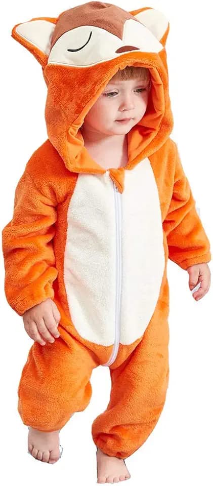 Unisex Kids Baby Halloween Costumes Cartoon Outfit Hooded Homewear