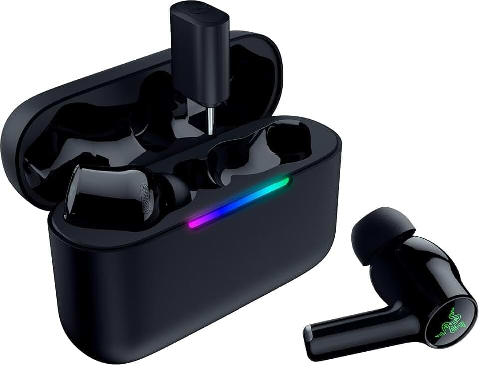 Razer Hammerhead V3 Wireless Multi-Platform ANC Gaming Earbuds, Black