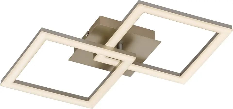 EGLO LED Deckenleuchte Palmaves 2, Deckenlampe Wohnzimmer eckig