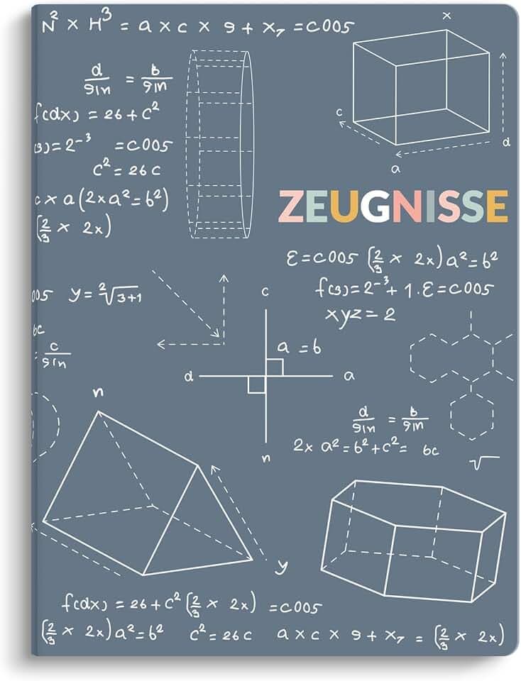 SKYDUE Zeugnismappe A4, Hochwertige Kunststoffmappe Mit 30 Hüllen, Zeugnismappe Für Zeugnisse Zu Archivieren Und Wichtige Dokumente Zu Organisieren(Blau)