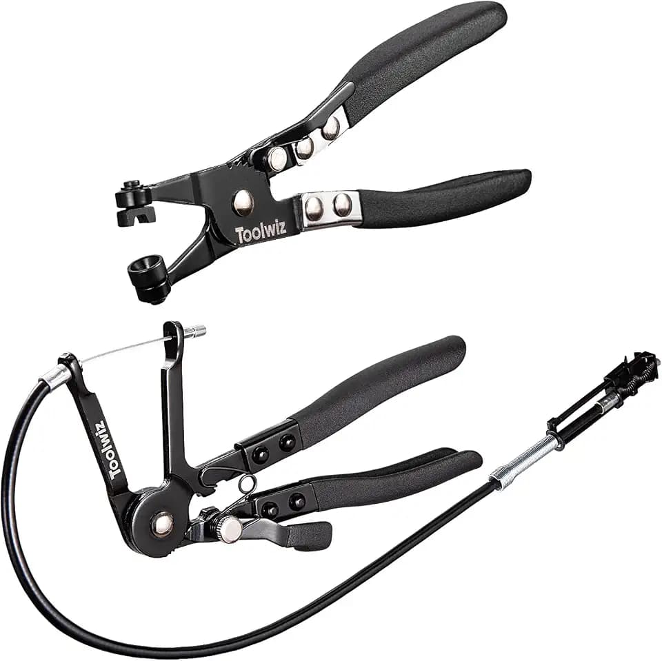 Toolwiz Hose Clamp Pliers Set, 2 Pcs 27" Flexible Hose Clamp Plier