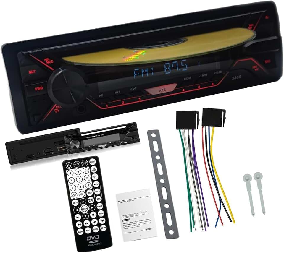 1 Universal 1 din BT Bluetooth Auto Fernbedienung FM Auto Radio Audio Tuner MP3 CD DVD Stereo Audio Musik-Player