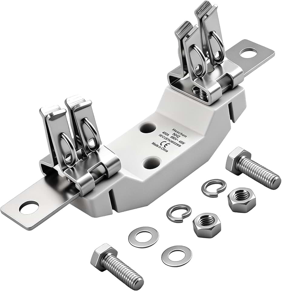 Heschen NH2 einpoliger Sicherungshalter aus Keramik, 400 A, 690 V, für NH-Sicherungen, CE-gelistet, IEC 60269, Grau