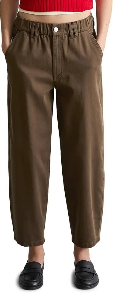 Marc OߴPolo Denim Damen Barrel-Hose mit Stretch-Anteil Cropped