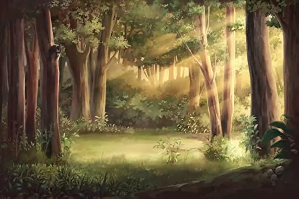 8x6ft Spring Forest Backdrop Trees Sunlight Green Grassland Photography Background Forest Natural Scenery Kids Birthday Party Decor Baby Shower Banner Newborn Baby Pictures Photo Booth Props