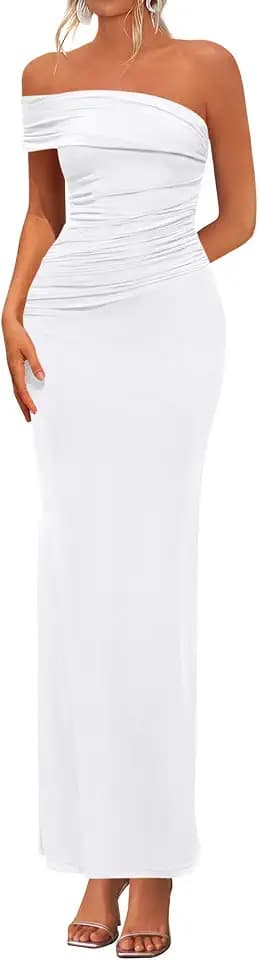 PRETTYGARDEN Women's Semi Formal One Off Shoulder Dresses
